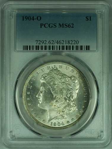 1904-O モルガン銀貨 PCGS MS-62 (47A)