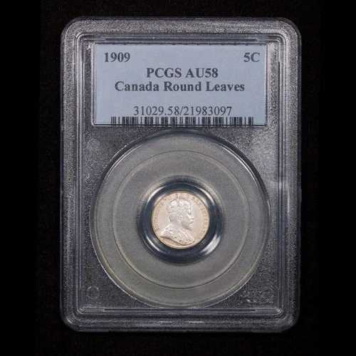 5セント 1909 RL Bow PCGS AU-58