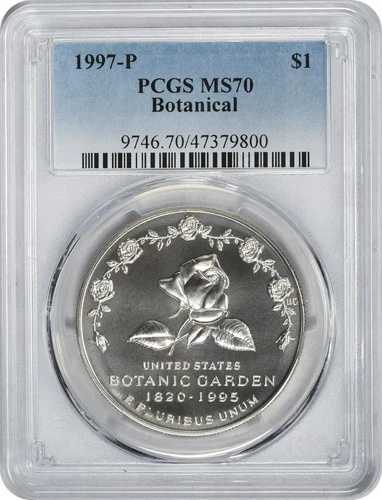 1997-P ボタニカル記念銀貨 MS70 PCGS