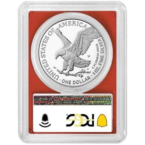 2021-W $1 1オンス T-2 プルーフ アメリカンシルバーイーグル PCGS PR70DCAM FDOI フラッグラベル