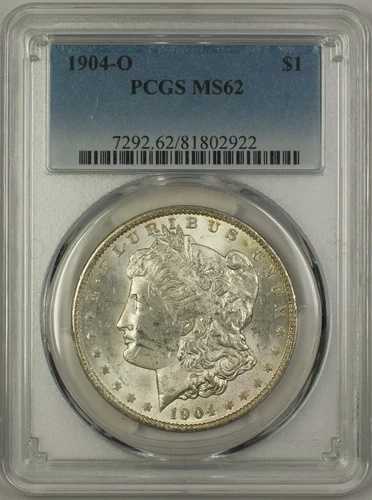 1904-O モルガン シルバー ダラー 1ドル コイン PCGS MS-62 (14b)
