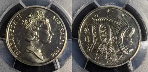 1996年 テンセント 10セント オーストラリア PCGS MS68 FDC GEM UNC #3034 62,920円