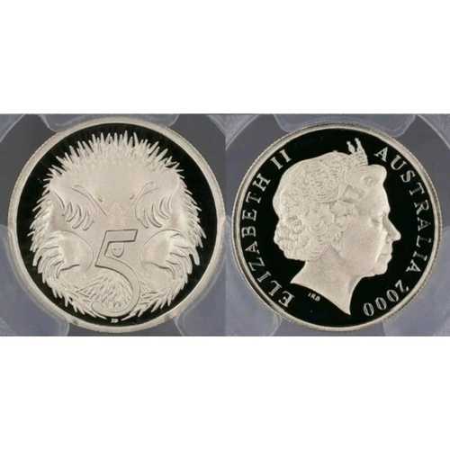 2000 PR70DCAM 5セント 5c エキドナ オーストラリア PCGS #573