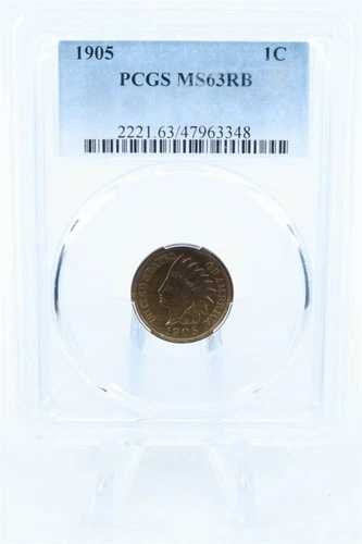 1905-P PCGS MS63RB インディアンセント ビジネスストライク 1C 52,800円