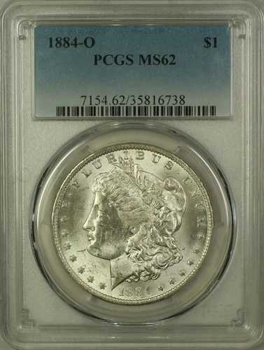 1884-O モルガン シルバー ダラー 1ドル コイン PCGS MS-62 (5D)