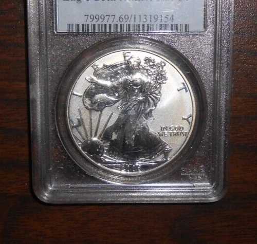 2006-P アメリカン シルバー イーグル PCGS PR69 - 裏面 PR - 20周年記念