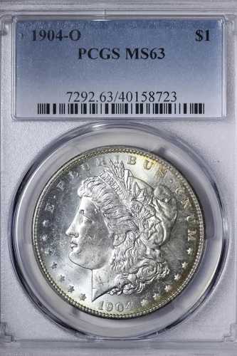 BU 1904-O モルガン銀貨 PCGS MS63 セミPL! TKFM