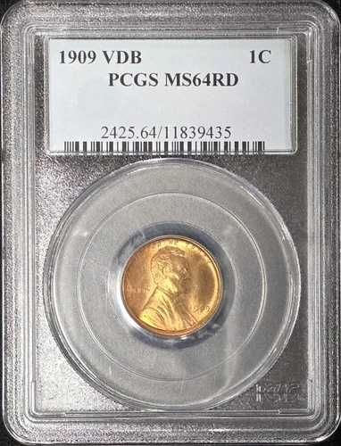 1909 VDB リンカーン ウィート セント PCGS MS64RD