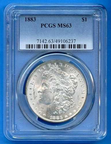 1883 P PCGS MS63 モルガン銀貨 1ドル 米国造幣局コイン 1883-P MS-63
