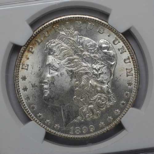 1899 O モルガン銀貨 NGC MS 64