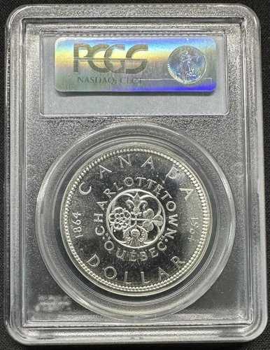 カナダ - 1964 年 シルバー ダラー - PCGS MS64 - 光沢のある上質な表面!