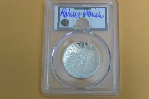 2020-S アメリカバスケットボール殿堂入りシルバー 50セント PCGS PR70 初日 ロバート・パリッシュ
