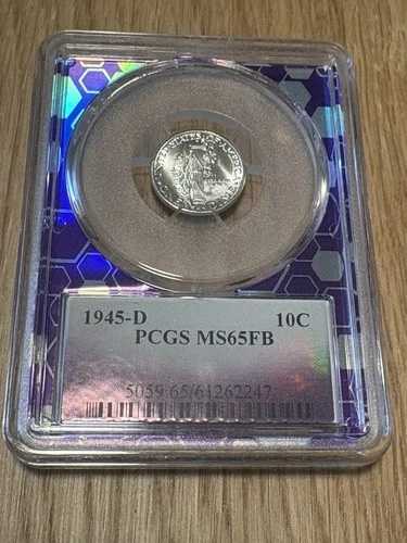 PCGS MS65FB 1945-D マーキュリーダイムコイン、PCGSグレード、素晴らしいコイン 37,895円