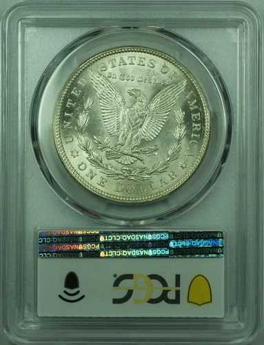 1921年 モルガン シルバーダラーコイン $1 PCGS MS-62 グレード不足 (37) A
