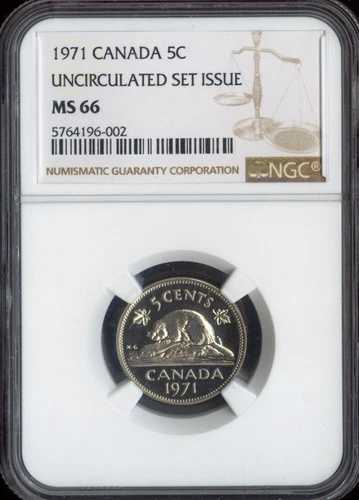 1984年カナダ5セントNGC MS69 UNCセット - 品質