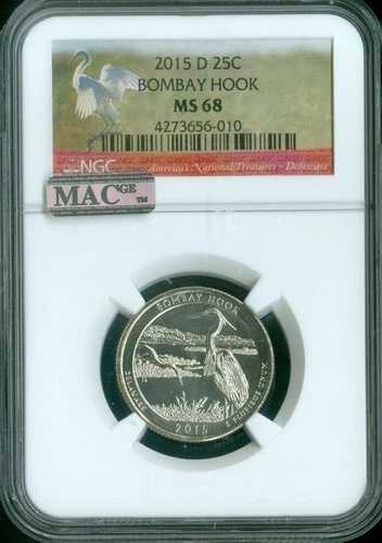 2015年-D ボンベイフッククォーター NGC MS68 品質 -