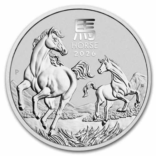 2026年 オーストラリア 1オンス シルバー ルナホース MS-70 PCGS (ファーストストライク)