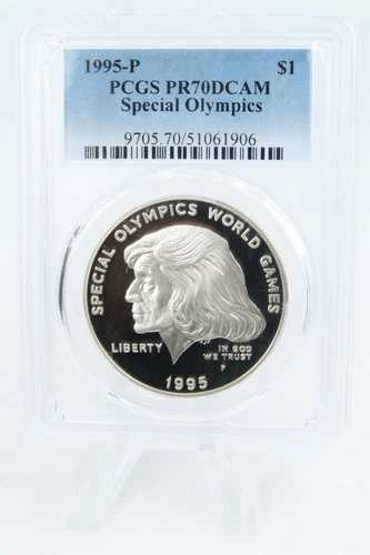 1995-P PCGS PR70DCAM スペシャルオリンピックス シルバー モダン記念ドル プルーフ 54,120円