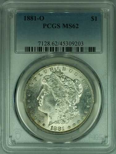 1881-O モルガン銀貨 1ドル PCGS MS-62 (40A)