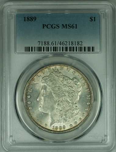 1889年 モルガン銀貨 PCGS MS-61 (47)
