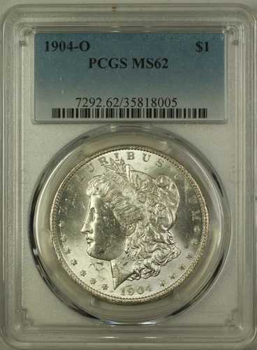 1904-O モルガン シルバー ダラー 1 ドル コイン PCGS MS-62 (17F)
