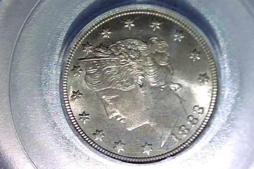 1883年 リバティニッケル 0セント PCGS MS-64