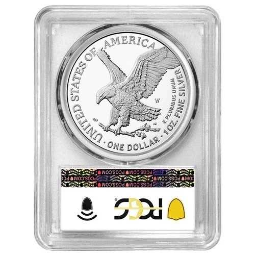 プレセール - 2026-W プルーフ $1 アメリカン シルバー イーグル PCGS PR69DCAM ブルーラベル 54,120円
