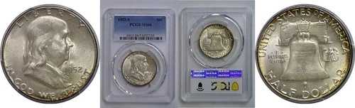 1952-S 50セント フランクリン ハーフダラー PCGS MS-66 54,120円