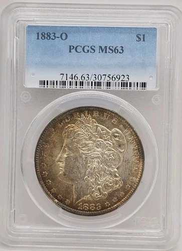 1883-O モルガン・ダラー、PCGS MS63