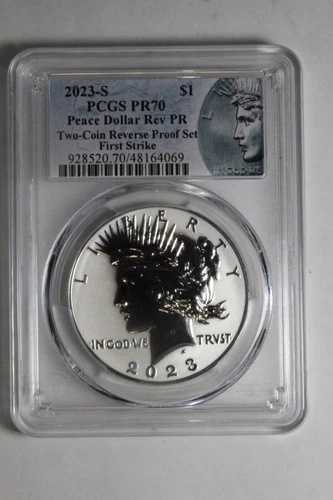 2023年 Sピースドル $1 PCGS PR70 リバースファーストストライク #069