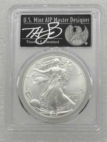 2021 シルバーイーグル PCGS MS70 クリーブランド サイン入り フリーダム 発行初日 タイプ2