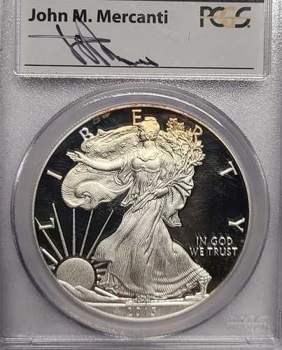 2013-W プルーフ アメリカン シルバー イーグル PCGS PR70 DCAM ファーストストライク マーカンティ サイン入り