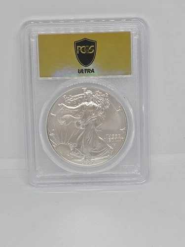 2022-W バーニッシュドシルバーイーグル PCGS SP70 ウルトラゴールドラッシュラベル プライベートオークション