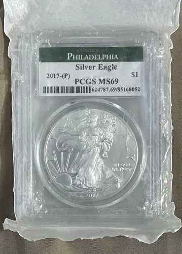 2017 P フィラデルフィア PCGS MS69 アメリカン シルバー イーグル