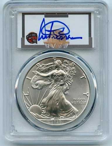 2021 ASE $1 タイプ1 PCGS MS70 FDOI アーティス・ギルモア NMBHOF 個人コレクション