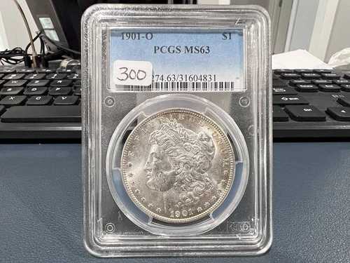 1901-O 1ドル モルガン・ダラー PCGS MS63 (EE) 56,760円