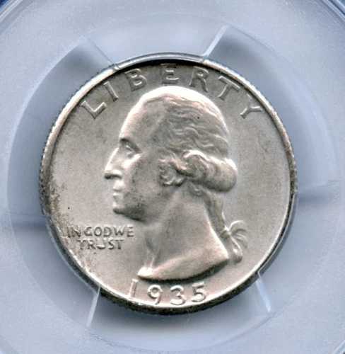 1935-S ワシントン クォーター、PCGS MS65 56,760円