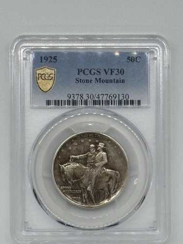 1925年 ストーンマウンテン記念銀貨 記念ハーフドル PCGS VF30、50セント