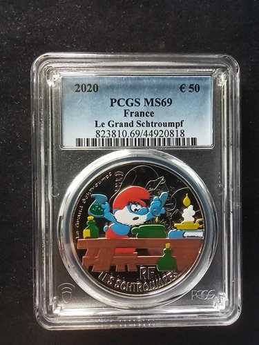 フランス : 50 ユーロ 2020 : ル・グラン・シュトルーンフ ; PCGS : MS 69