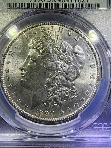 1890年 P モルガン銀貨 $1 PCGS AU58