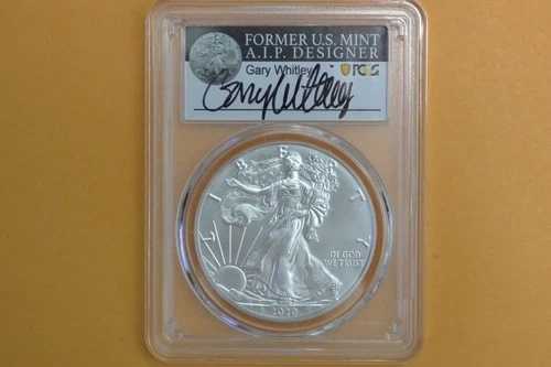 2020-(S) シルバーイーグル PCGS MS70 緊急発行 ゲイリー・ホイットリー サイン FDI