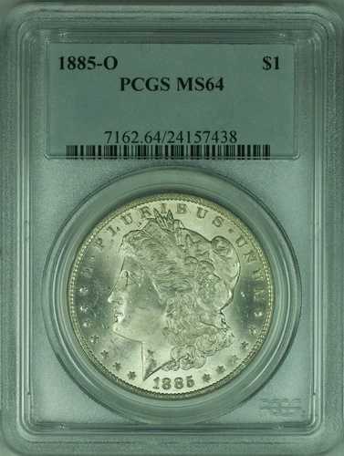 1885-O モルガン銀貨 1ドル PCGS MS64 (32 C) 56,760円