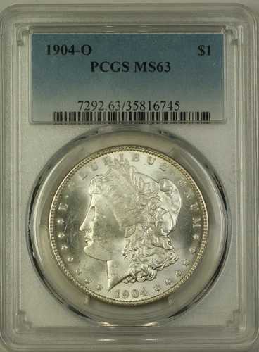 1904-O モルガン シルバー ダラー 1ドル コイン PCGS MS-63 (17B)