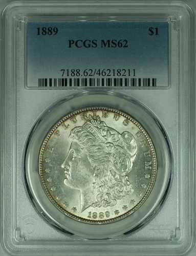 1889年 モルガン銀貨 PCGS MS-62 (47B)