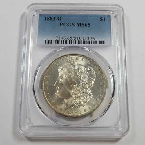 1883 O PCGS MS65 - 銀製モルガンドル 1ドル 米国コイン #54029A