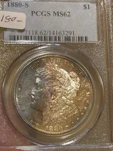 1880年 S モルガン ダラー トーン PCGS MS62
