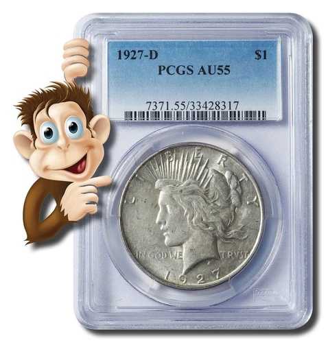 1927-D シルバードル PCGS AU-55