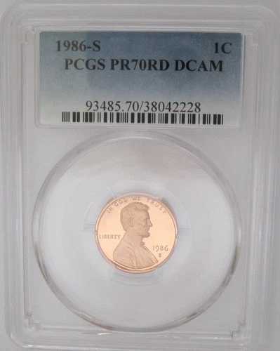 1986-S リンカーン記念館 1セント PCGS PR70 レッドディープカメオ \\u003d トップグレード 希少