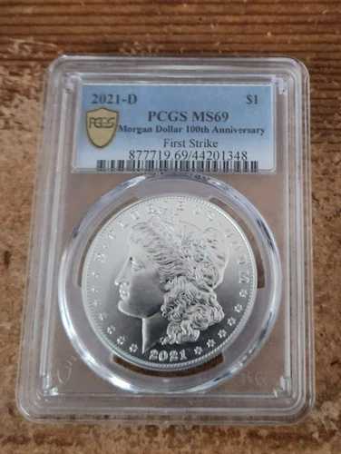 2021 D モルガン シルバー ダラー PCGS MS 69 ファーストストライク