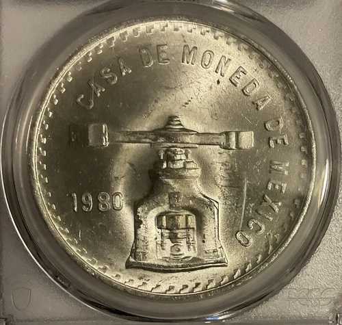 1980/79-Mo メキシコ オンザ - PCGS MS66 - 1トロイオンス シルバー
